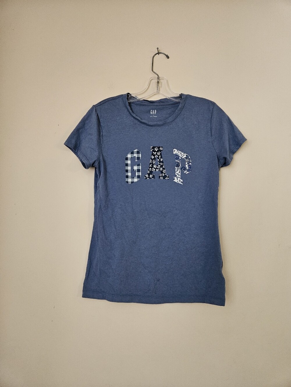 GAP Women's Blue Logo Graphic Tee, Size Small